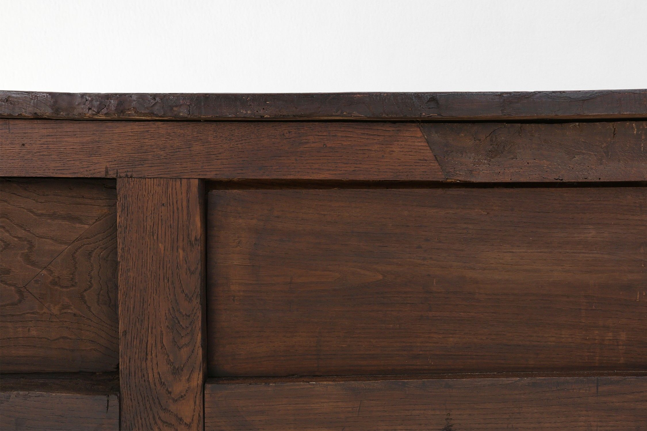 Unique 16th century French geometric sideboard in oakthumbnail